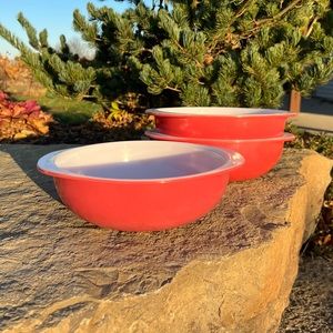 Vintage Flamingo Pyrex Casserole Dish 024 2qt